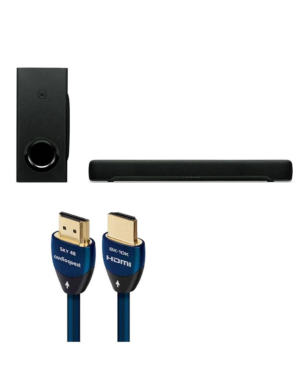 Yamaha саундбар SR-C30A 2.1-канальный, 50 Вт, с технологией Dolby Atmos и беспроводным сабвуфером