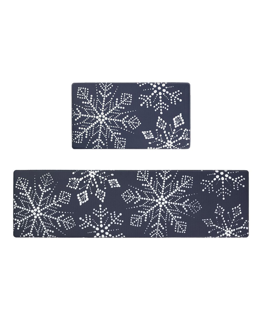 Набор из 2 противоскользящих ковриков для кухни Eddie Bauer "Snowflakes"