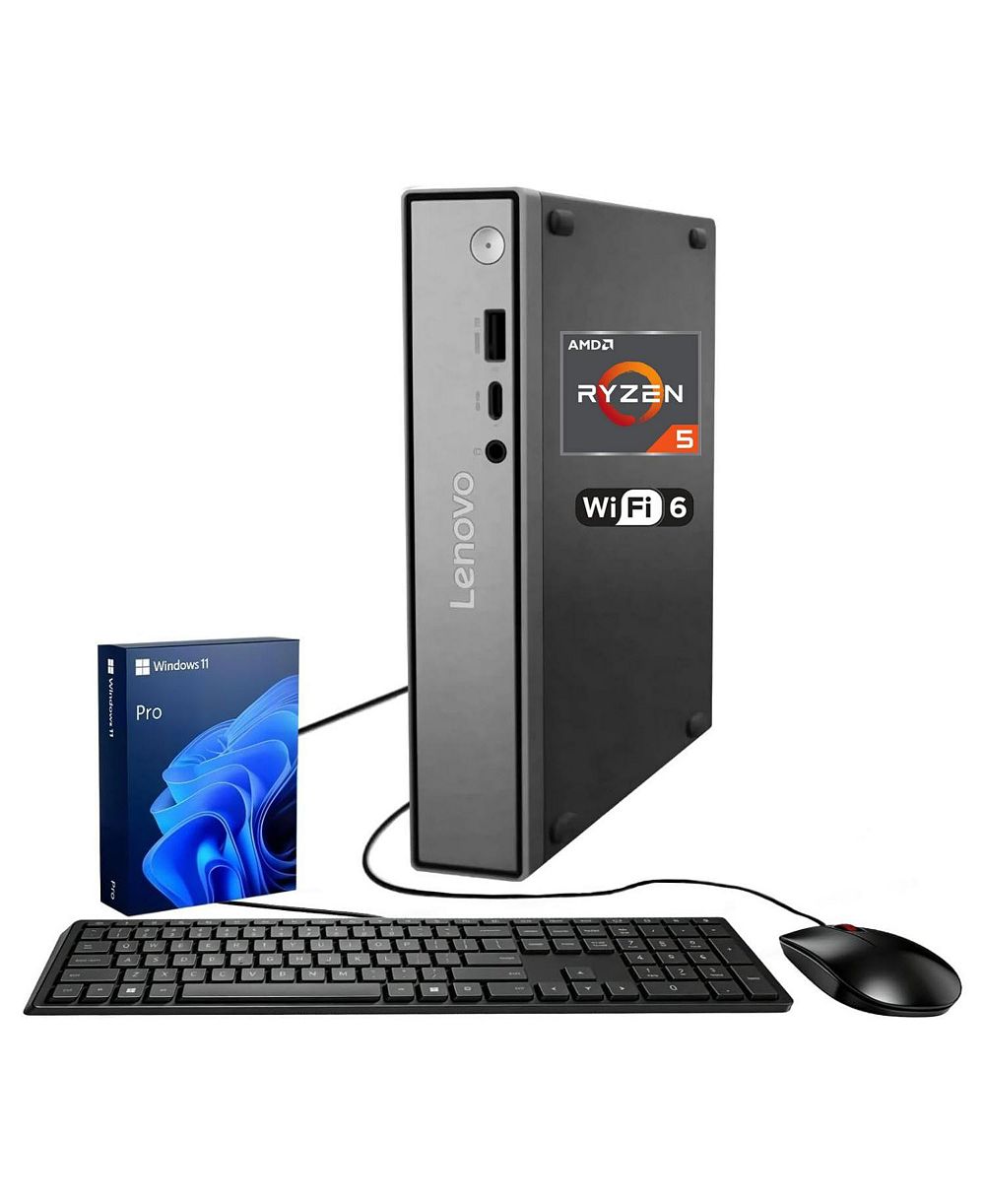 Lenovo ThinkCentre neo 55q Gen 6 Компактный настольный ПК с поддержкой Dual 4K, 16 ГБ DDR5, 512 ГБ SSD, Windows 11 Pro