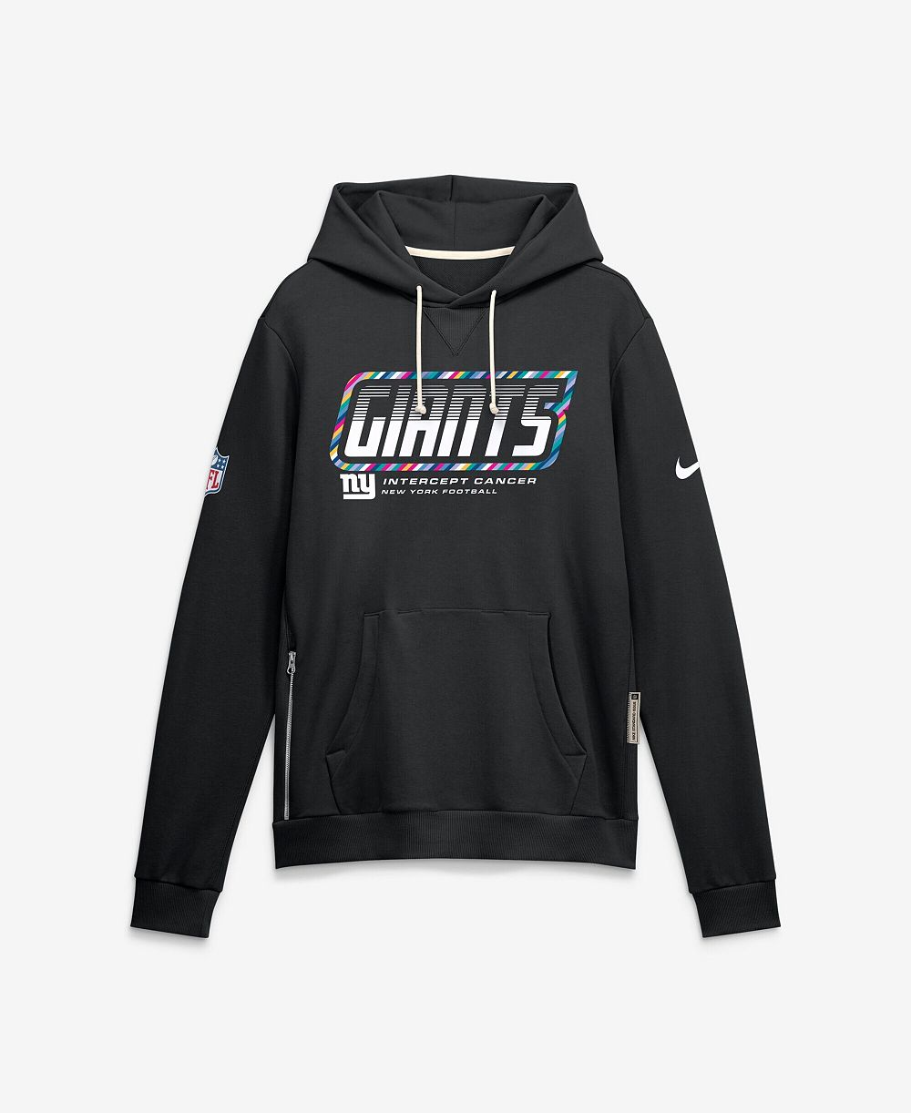 Nike Men's Black New York Giants 2026 NFL Cruical Catch Sideline Dri-Fit Pullover Hoodie