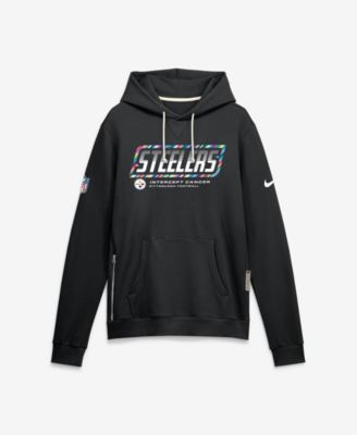 Nike Men's Black Pittsburgh Steelers 2026 NFL Cruical Catch Sideline Dri-Fit Pullover Hoodie