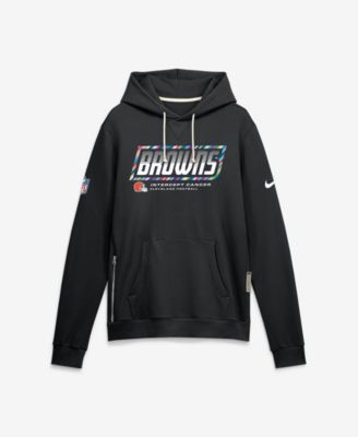 Nike Men's Black Cleveland Browns 2026 NFL Cruical Catch Sideline Dri-Fit Pullover Hoodie