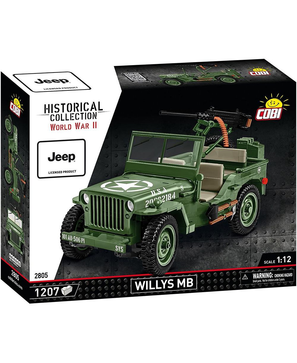 Историческая коллекция COBI WWII JEEP Willys MB 1:12, 1207 деталей