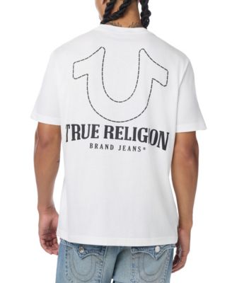 True Religion Мужская футболка с графическим принтом Buddha из плотного хлопка