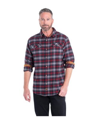 Crimson graphite plaid