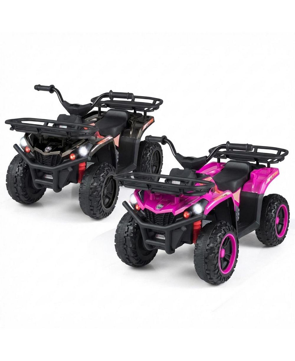 Детский электромобиль Mecale 24V Quad ATV с LED-фарами, грузоподъемность 66 фунтов, для возраста 3+, комплект из 2 штук