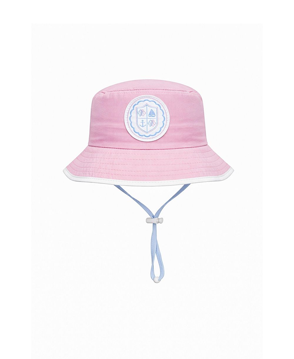 Bits & Bows Baby Girls Coastal Crest Detachable Chin Strap Bucket Hat