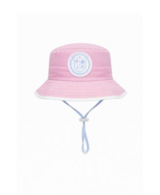 Bits & Bows Baby Girls Coastal Crest Detachable Chin Strap Bucket Hat