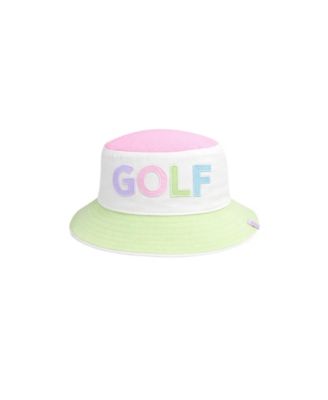 Bits & Bows Girls' Rainbow Golf Reversible Bucket Hat