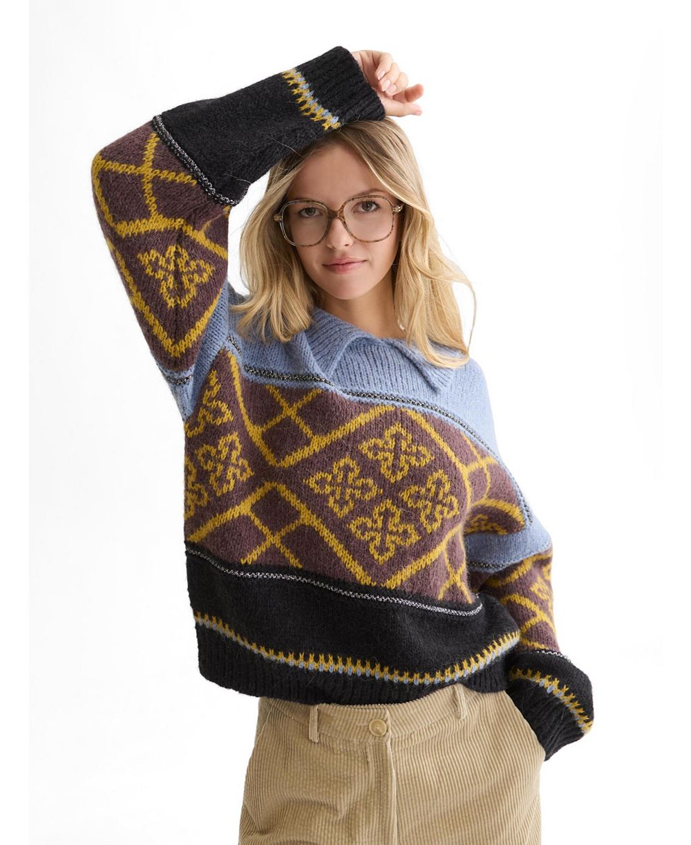 Женский пуловер SCOTCH & SODA Fair Isle, свободный крой
