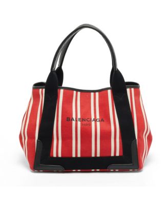 Pre-Owned Balenciaga сумка-тоут Cabas из полосатого канваса