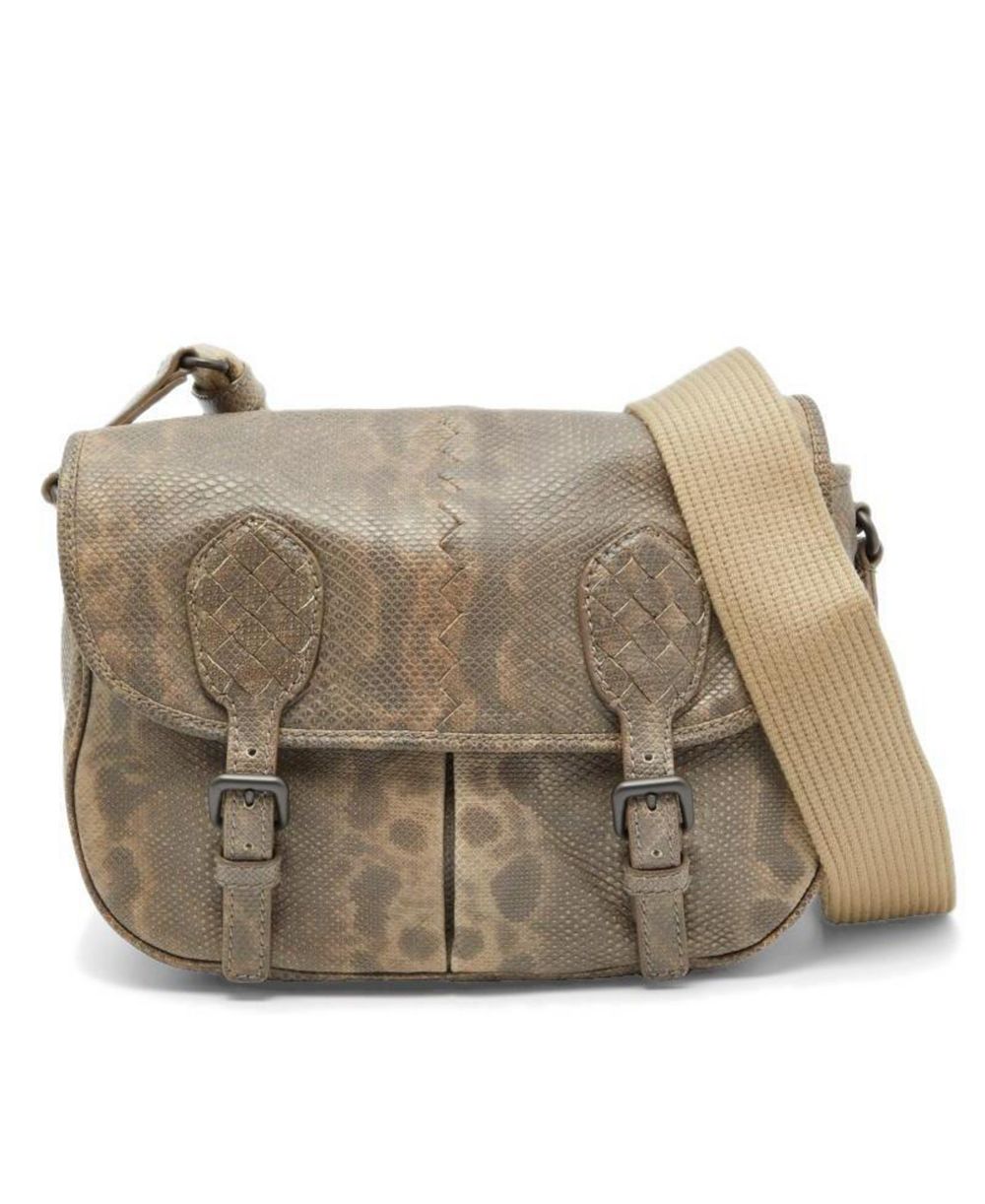 Б/у женская сумка-мессенджер Bottega Veneta Gardena Karung из кожи