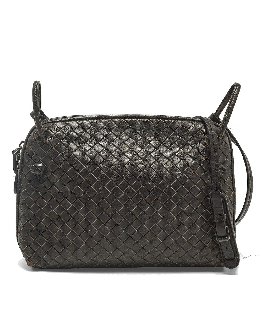 Pre-Owned Bottega Veneta Nodini Intrecciato Leather Crossbody Bag