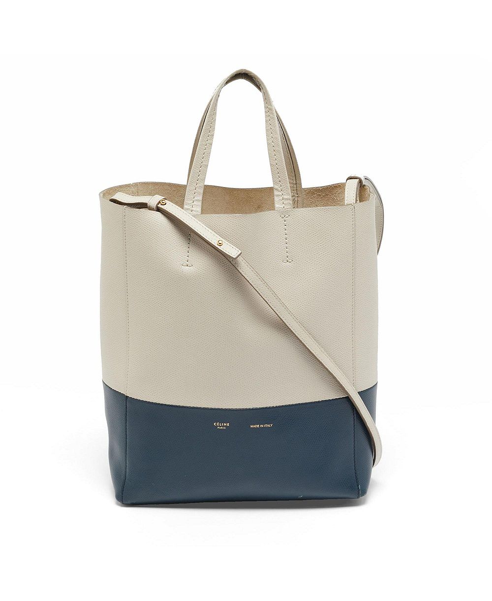 Pre-Owned Celine Женская маленькая вертикальная сумка-тоут из кожи с цветными блоками