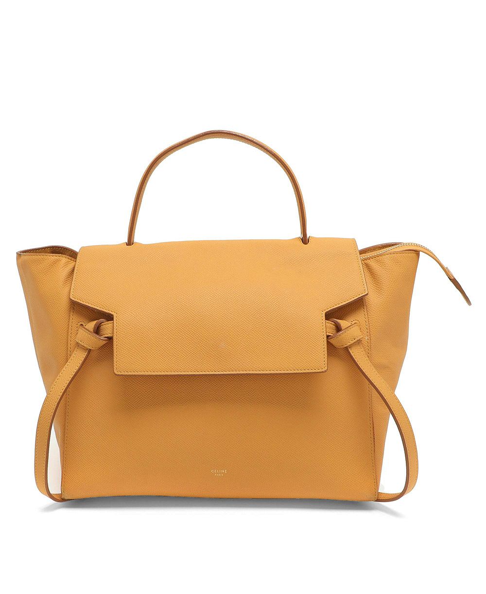 Б/у женская сумка Celine Belt Bag из кожи с верхней ручкой