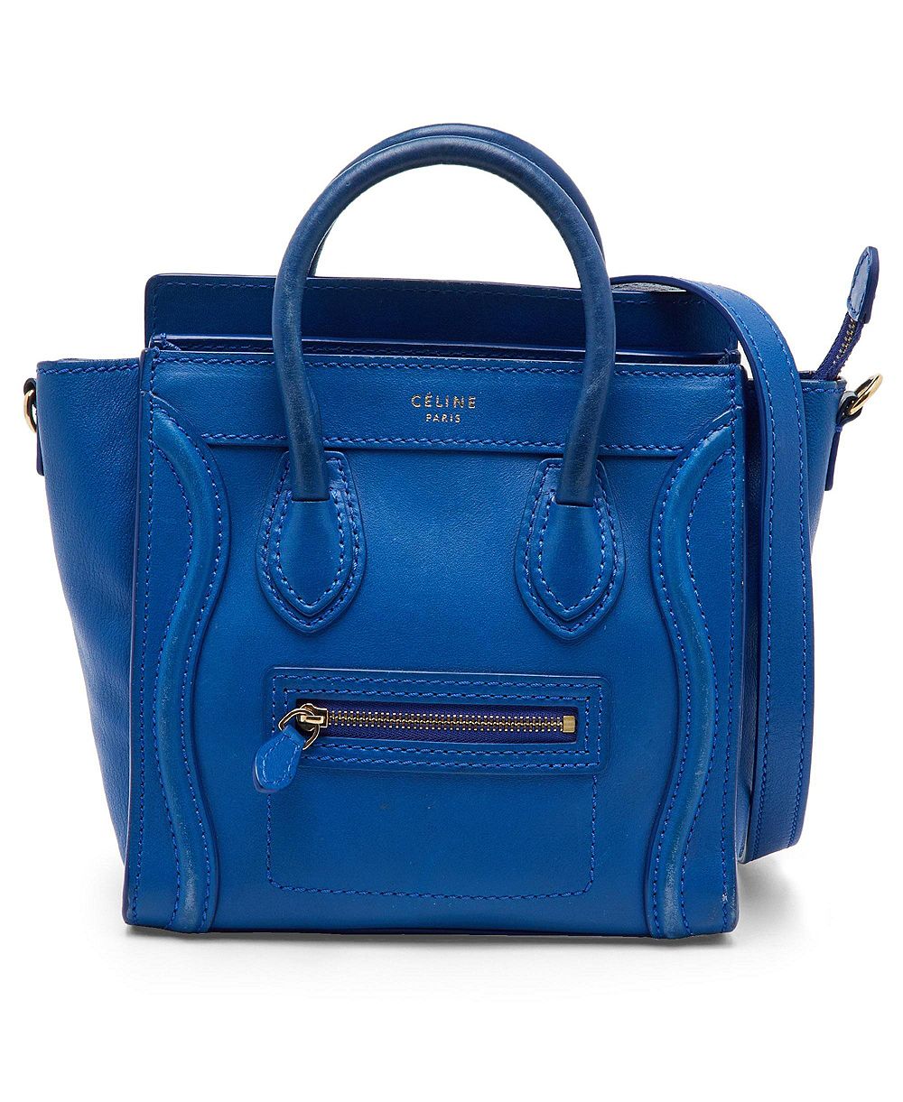 Pre-Owned Celine женская кожаная сумка-тоут Nano Luggage