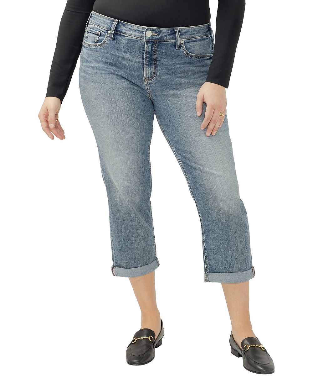 Silver Jeans Co. Plus Size Elyse Capris Jeans