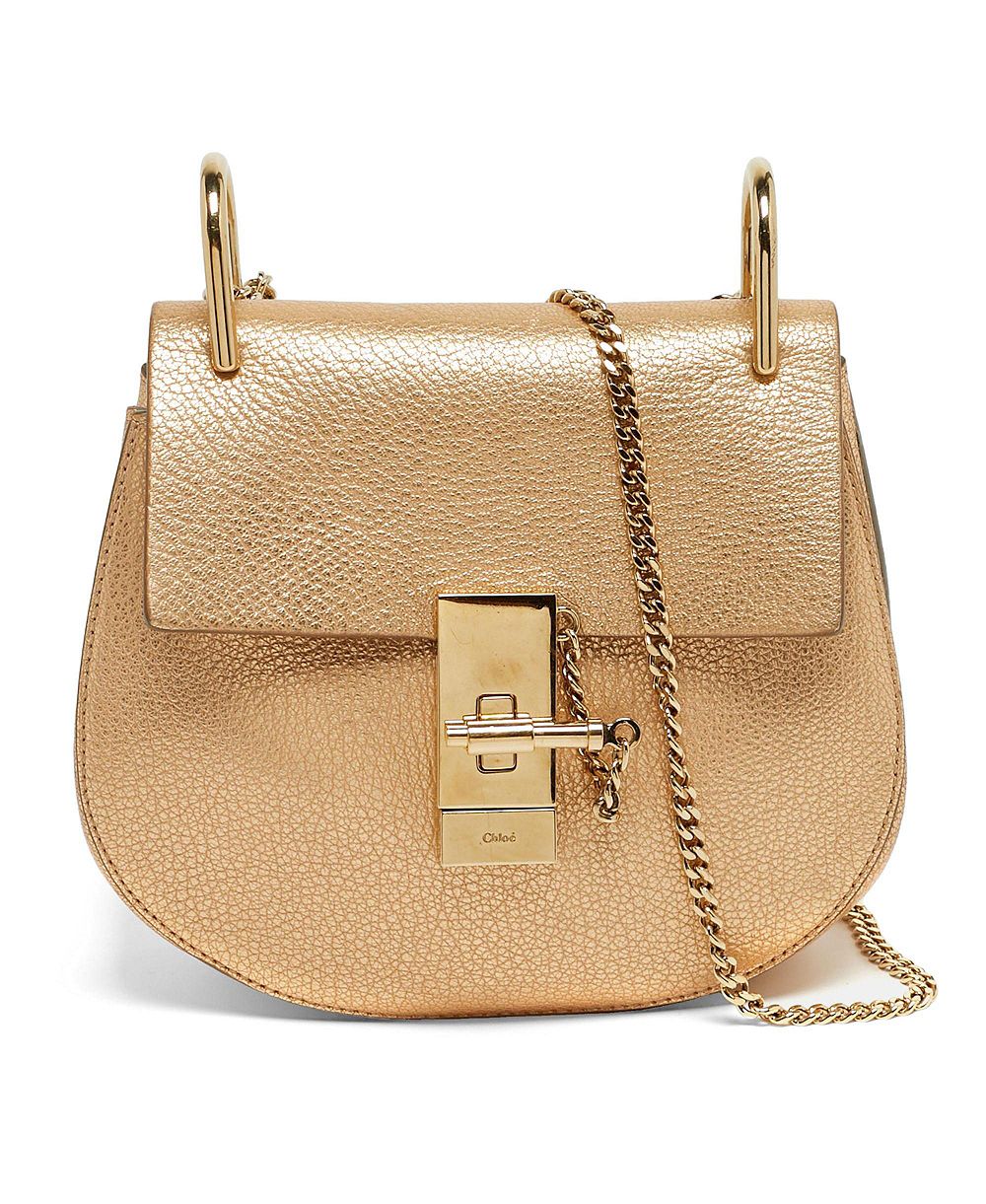 Pre-Owned Chloe женская сумка через плечу Drew среднего размера из перфорированной кожи