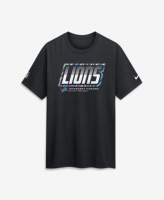Nike мужская футболка Dri-Fit для скамейки запасных Black Detroit Lions 2026 NFL Cruical Catch
