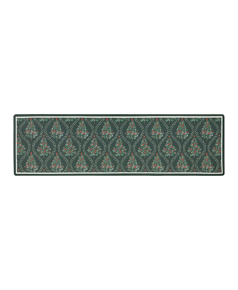 Laura Ashley Нескользящий кухонный коврик Frestwick Glade, 17,5" x 60"