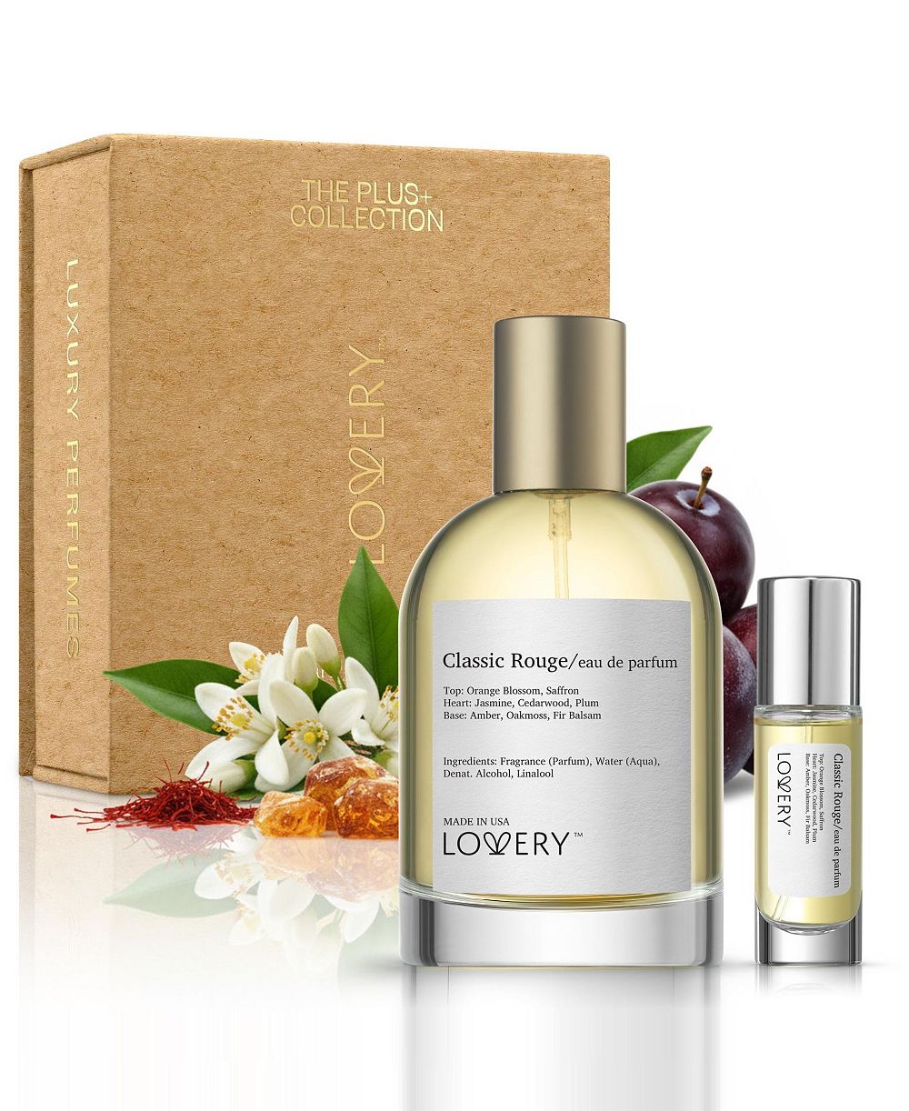 Набор парфюмерии LoveryPlus Classic Rouge - 3.4 fl oz, женский подарочный набор с мини-спреем для путешествий