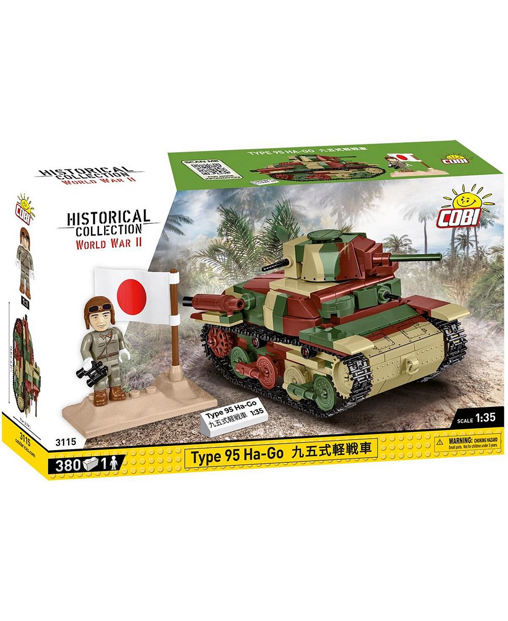 Историческая коллекция COBI, танк WWII Type 95 Ha-Go, 380 деталей
