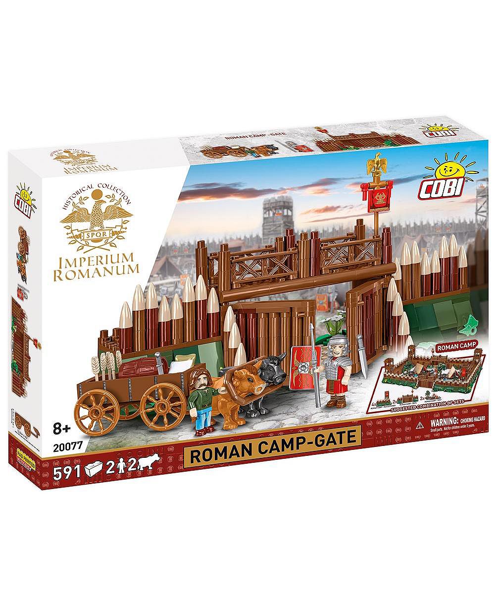 COBI Imperium Romanum Римский лагерь - Ворота, набор для строительства из 591 детали, возраст 8+