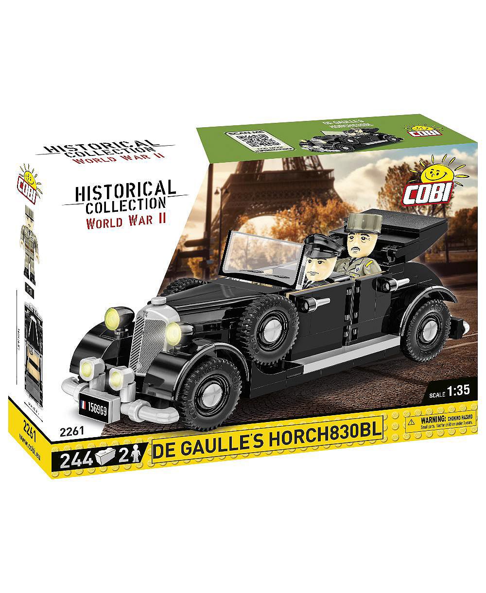 COBI Набор для строительства Horch830BL из коллекции De Gaulle во Второй мировой войне, 244 детали, возраст 7+