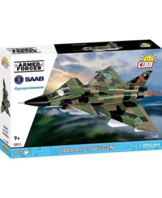 COBI Armed Forces Saab AJS37 Viggen Aircraft Licensed 911-Piece Building Set with Display Stand, Ages 9 & Up