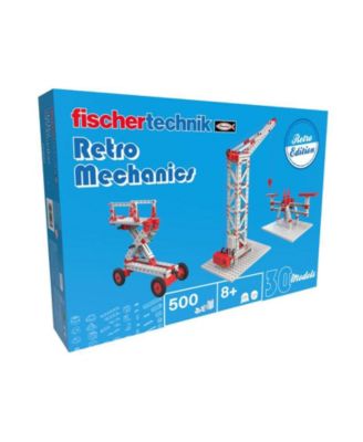 Fischertechnik Retro Mechanics 500-Piece Building Set, Ages 8+