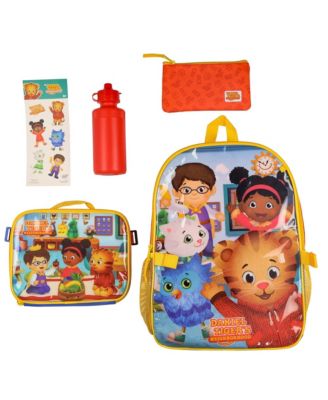 Рюкзак Daniel Tiger's Neighborhood 16 дюймов, набор из 5 предметов с отстегивающимся мешком для обеда
