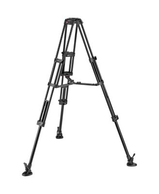 Видеотрипод Manfrotto из алюминия с 3 секциями и двойной ногой, с промежуточным раздатчиком