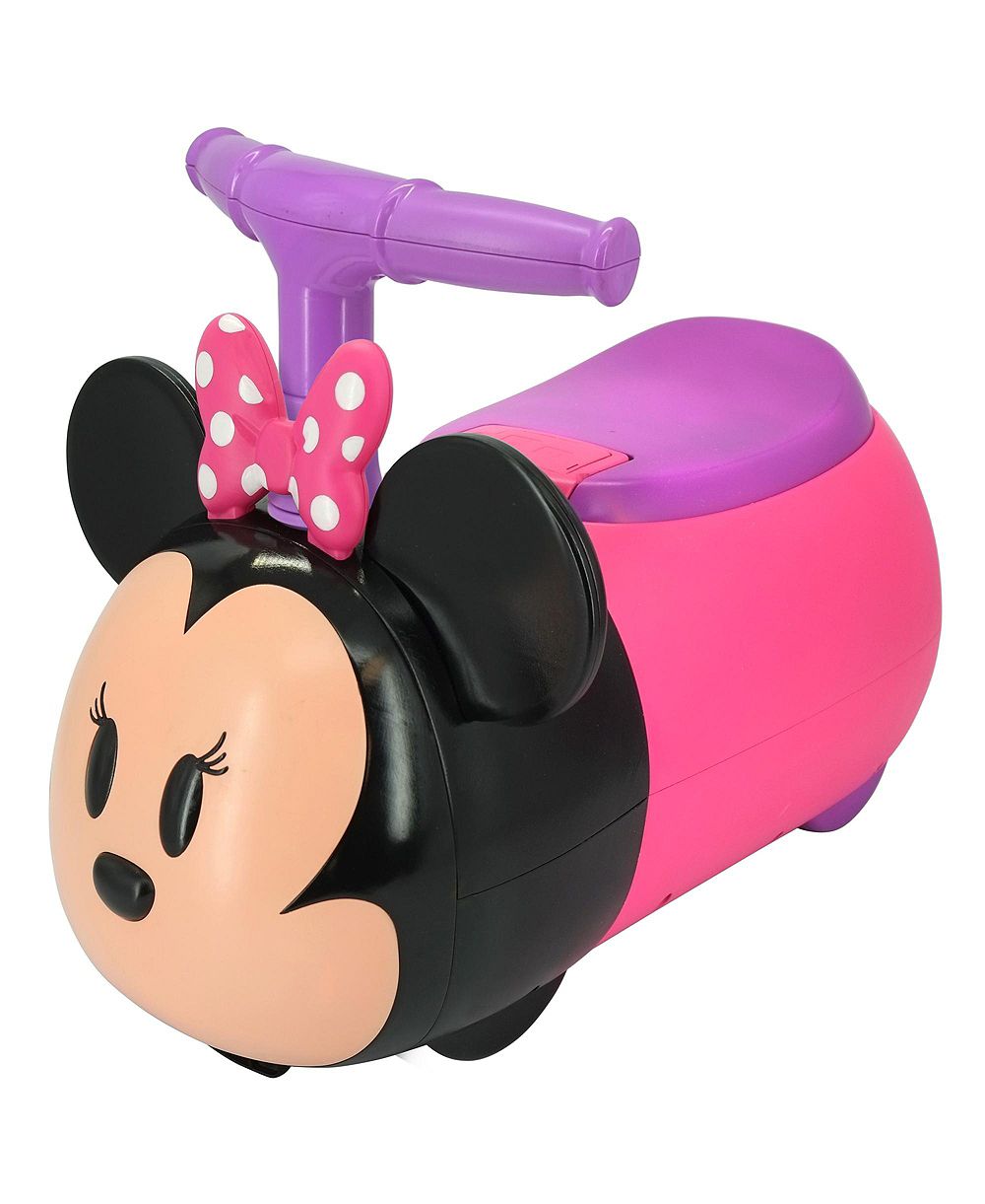 Электромобиль Kiddieland Zoom Zoom Ride-On Minnie с откидным рулем и интерактивной панелью, для детей от 1 года