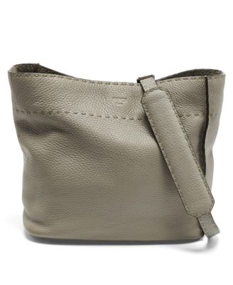 Pre-Owned Fendi Women's Anna Selleria Leather Bucket Bag
