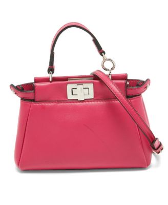 Б/у женская сумка Fendi из лакированной ткани