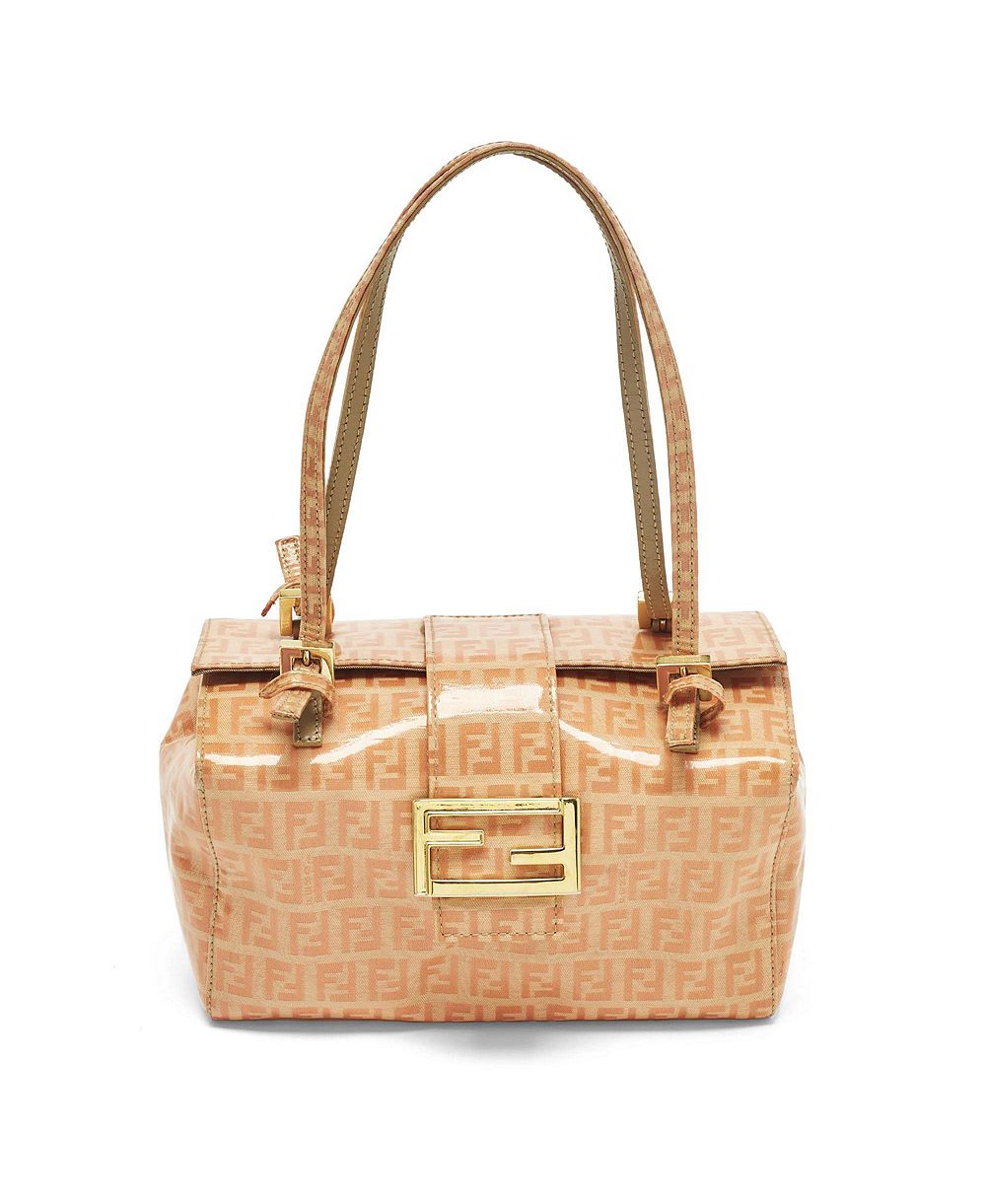 Сумка Fendi Mamma Baguette из лакированной ткани Zucchino для женщин (б/у)