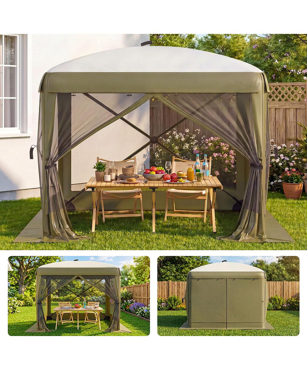 MAXSA 8' x 8' шатер-взрывашка, купол из 300D оксфордской ткани с сеткой B3, стальная рама, съемные ветрозащитные панели, сумка для переноски