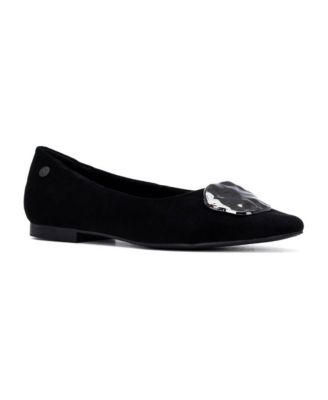 XTI Women's Suede Ballet Flats