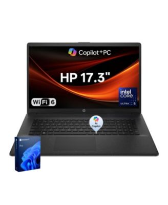 HP 17.3" Бизнес-ноутбук с Copilot AI, больше рабочего пространства и задач AI, Core Ultra 5 225U, Intel Graphics, 32 ГБ DDR5, 512 ГБ SSD, Wi-Fi 6, Win11 Pro, черный
