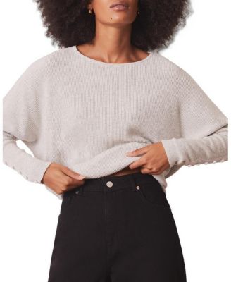 Mint Velvet Women's Lace Detail Batwing Jumper