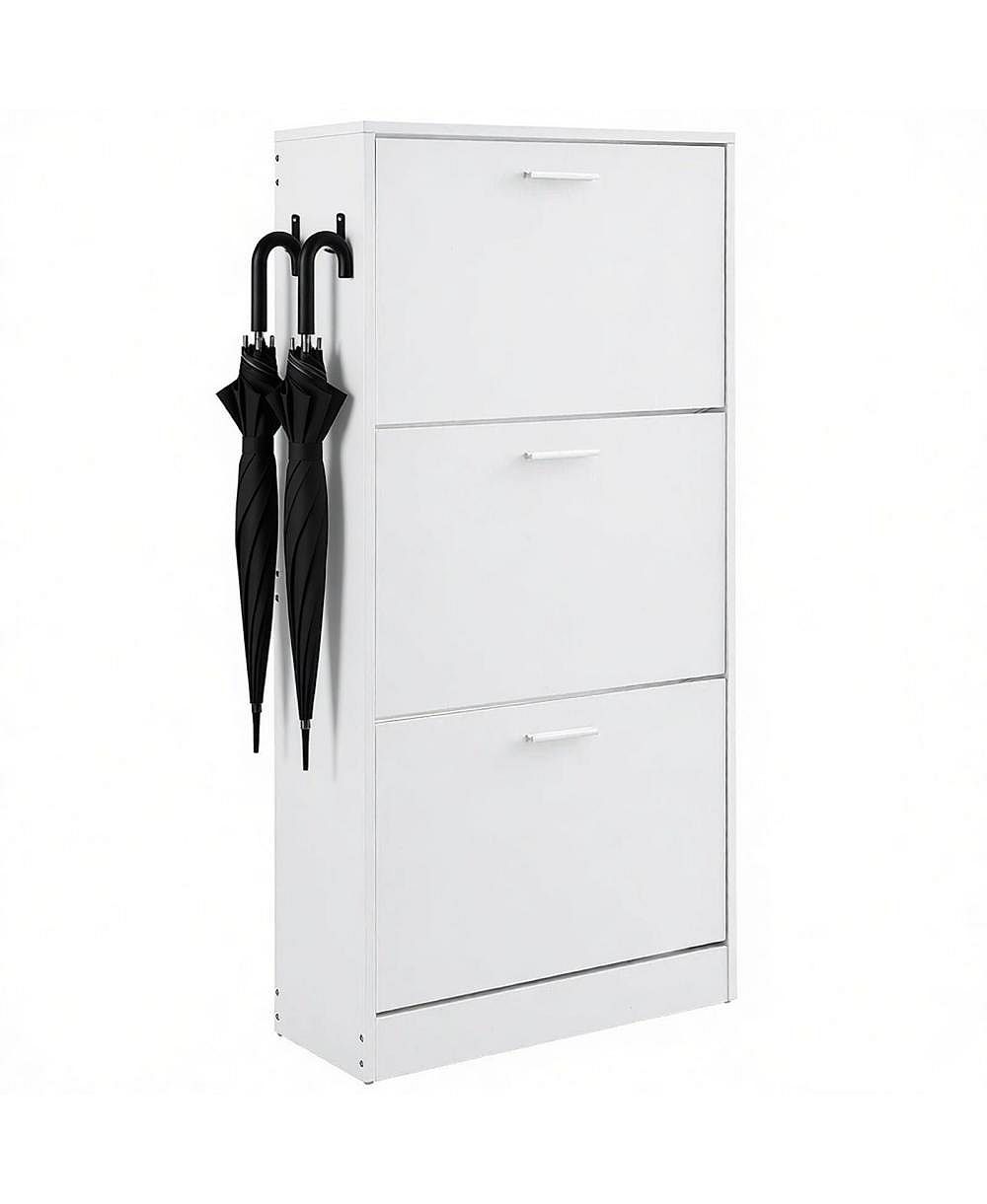 Slickblue 3 Flip Drawer Shoe Cabinet with Space-Saving Storage for Entryway