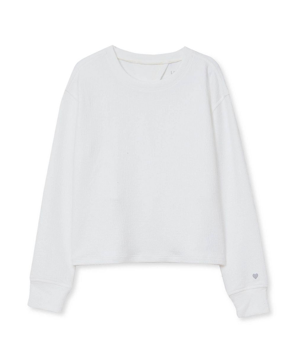 Lands' End Girls Long Sleeve Twist Back Active Top