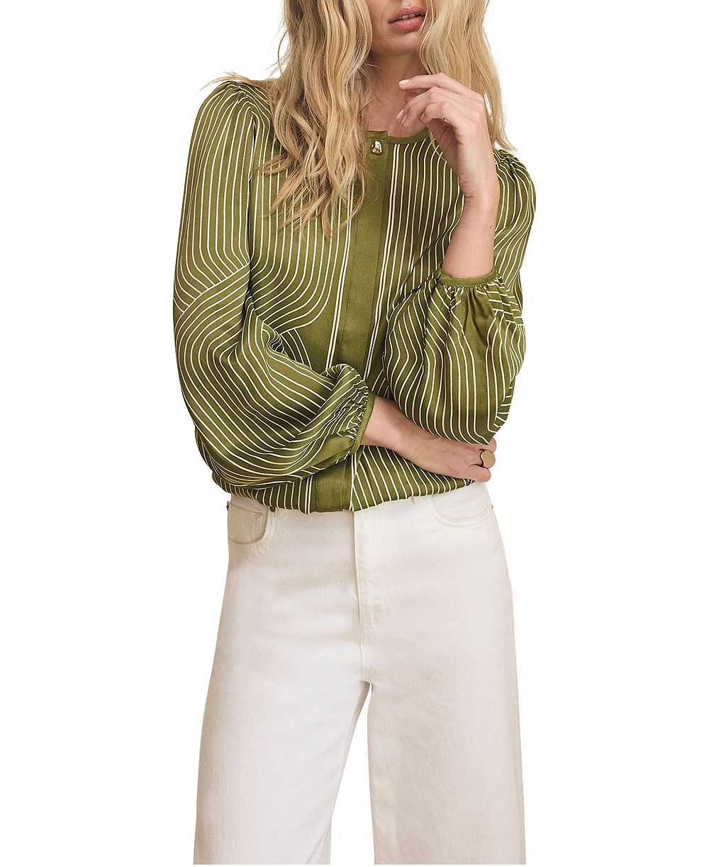 Mint Velvet Women's Satin Printed Blouse