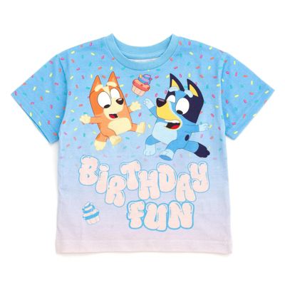 Bluey женская футболка с коротким рукавом и принтом для мальчиков и девочек 5-12 лет