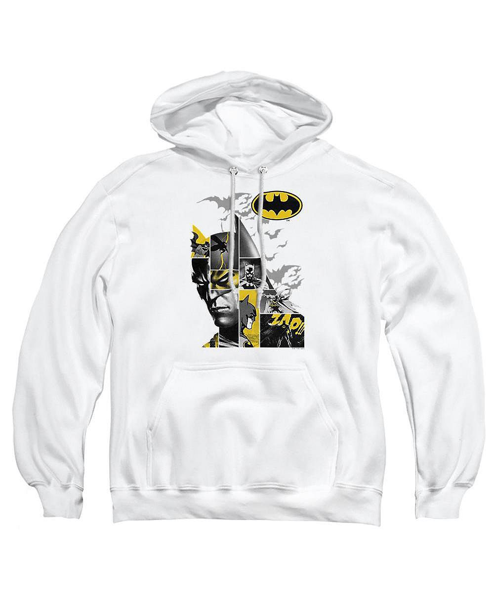 Batman Мужская худи классического кроя с карманом-кенгуру и принтом "Long Live"