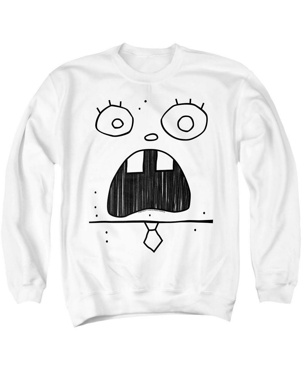 Мужской свитшот с длинным рукавом и круглым вырезом SpongeBob SquarePants Doogle Face с графическим принтом