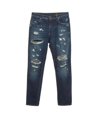 Pre-Owned Dolce & Gabbana женские джинсы свободного кроя с высокой посадкой и эффектом потертости