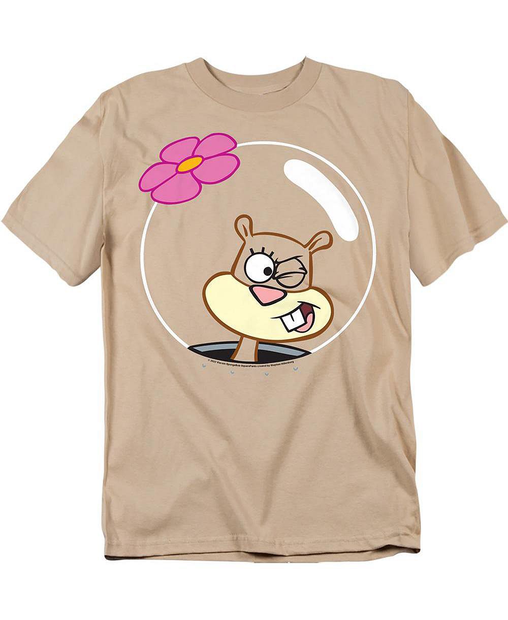 SpongeBob SquarePants Men's Sandy Wink Face Graphic Classic-Fit T-Shirt