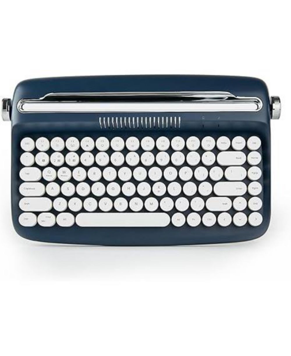 IPASON B303 Retro Typewriter-Style Wireless Keyboard with Integrated Stand, Compatible with Windows, Android, and iOS