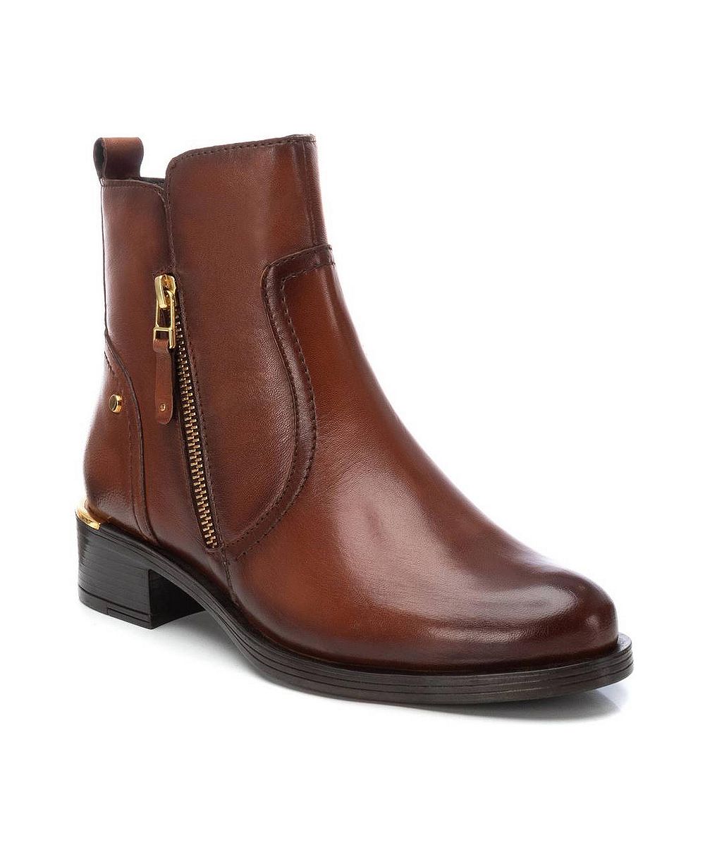 XTI Women's Block Heel Ankle Booties